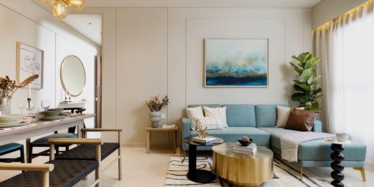 Living space at Piramal Vaikunth, Balkum, Thane