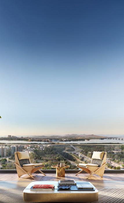 Piramal Vaikunth township aerial view in Balkum, Thane West
