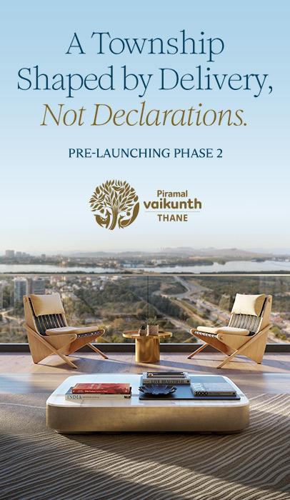 Piramal Vaikunth township aerial view in Balkum, Thane West