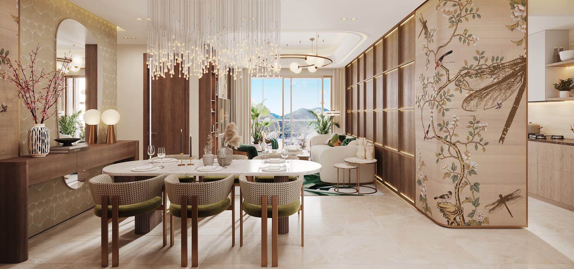 Piramal Revanta Living Room Design