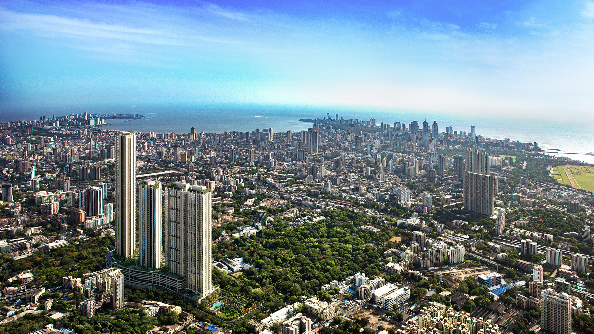 Piramal Aranya residential towers, an artist’s impression from Piramal Realty